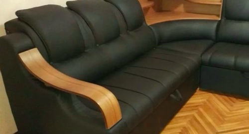 Перетяжка кожаного дивана. Суровикино